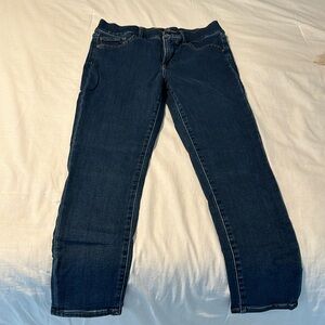 Like new cropped skinny express jeans